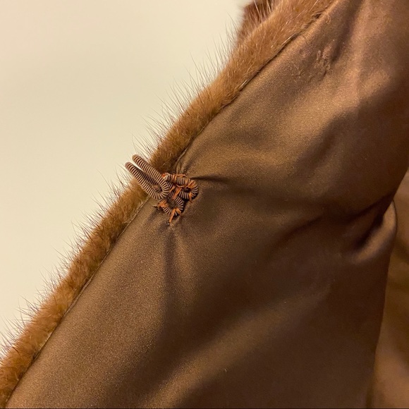 Vintage Genuine Mink Fur Stole Wrap Shawl - Picture 5 of 12